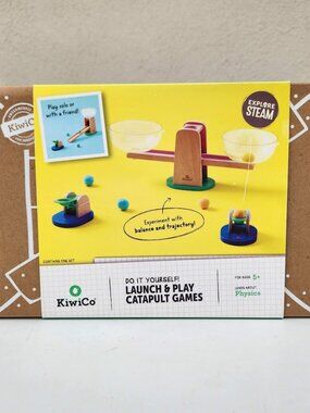 NEW KiwiCo Launch & Play Catapult Games STEM Science Kit Set Physics Launcher Ki